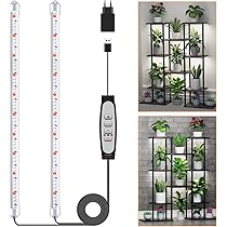4 Lampade Crescita Piante Con Timer - LED Spettro Completo 30W Per Interni - Foto 3