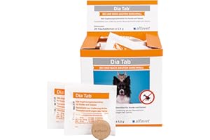 alfavet Dia Tab – 20 x 5,5 g – suplement diety dla psów i kotów – tabletki do żucia przeciw biegunce