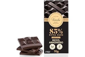 Venchi Tavoletta di Cioccolato Fondente 85%, Venezuela, 70g - Cioccolato Monorigine - Senza Glutine