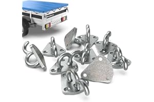 Tarpofix® Dreiloch Planenhaken Netzhaken für Anhänger Plane & Anhängernetz (10 STK.) | langlebige Dreilochplanenhaken aus verzinktem Guss - robuste Dreilochhaken für PKW Anhänger Bordwand I Hakenösen