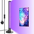 Barrina LED UV Light, T10 Vertical Standing Table Blacklight Fixture, 14W, 385-400nm, 40cm Desktop LED Black Light with Stand and On/Off Switch, Perfect for Halloween Fluorescent Poster Glow Party