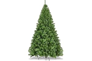 HAPPYMAS Weihnachtsbaum grün künstlich 180 cm - täuschend echt & naturgetreuer Tannenbaum - Nordmanntanne - mit Ständer ((180cm-PREMIUM))