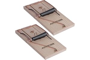 ARTECSIS Lot de 2 Pièges à Rats en Bois I Grand piège à Rats sans Poison I Tapette puissante I Utilisation Simple, Réutilisable, Efficace