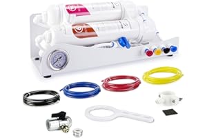 smardy HOME 190 Osmoseur Aquarium, Système de Filtration à Eau compact RO, Osmose Inverse portable 3 étapes, 190L/Jour, Eau Osmosée pour Poissons tropicaux, Discus, Marine