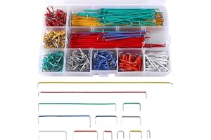 DOLASO 840 Pcs Jumper Wire Kit, 14 Lengths Assorted Breadboard Jumper Wire Cable Male to Male with Plastic Box for breadboards and laboratory circuit boards