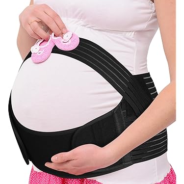 Momcozy CozySupport Zwangerschapsbuik, Ergonomische Zwangerschapsband Onzichtbare Buiksteun Voor Rug Buik En Taille 1570567085