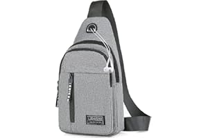 Yafe Sling Shoulder Backpack, Small Rucksack for Men Lightweight Nylon Sling Rucksack Bag Anti-theft Casual Men Women Chest Bag for Hiking Cycling Outdoor Travelling