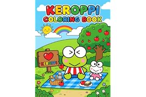 Cute Keropi 's coloring Book: Easy and Bold Colouring Pages for Adults with Large Print Illustrations