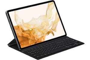 Samsung Book Cover Keyboard Slim Custodia con Tastiera per Galaxy Tab S7 | Tab S8, Black