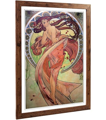 Onthewall Poster Mucha Medee 30x40 Cm - Stampa D'arte Art Nouveau Su Carta 300g FSC, Bianco