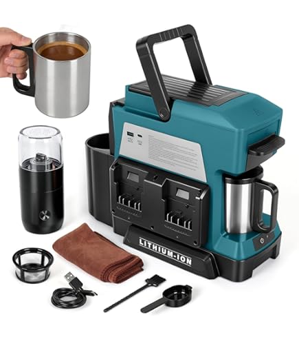Makita DCM501ZAR Wireless coffee maker (red version) - batteries and charger not included