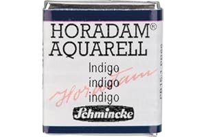 Schmincke – HORADAM® AQUARELL - feinste Künstler-Aquarellfarben, 485 Indigo, 14 485 044, 1/2 Näpfchen
