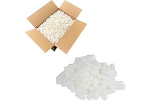 RFE EcoFlo Biodegradable Packing Peanuts - Protective Postal Mailing Packaging Packing Void Loose Fill Filler Filling Supplies (0.5 Cubic Feet - 14 litres)