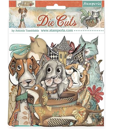 Stamperia Washi Pad A5 – 8 Fogli Acid-Free Per Scrapbooking E Bullet Journal (Furry Friends)
