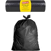 Koroplast Industrial Garbage Bag Battal Black 10 Pieces 72 x 95 Cm, Thick & Tearless, Leak Proof, Double Layer, Recycle