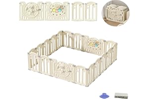 Lnhcrbs Corralito Bebe, Parque Infantil Bebe Es Estable y Antideslizante con cierre de seguridad con Una Función De Juego, Parque Infantil Puede Cambiar De Forma