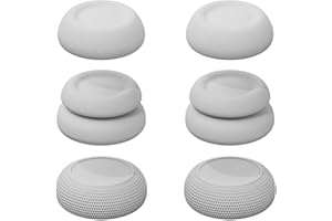 Savage Raven by Skull & Co. Skin, CQC und FPS Daumengriff-Set Joystick-Kappe Analog-Stick-Kappe für PlayStation Portal - Weiß, 3 Paare(6Stk)