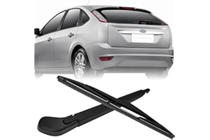 ROADTIME Limpiaparabrisas Trasero, Juego de Escobillas Limpiaparabrisas, Brazo Limpiaparabrisas Trasero Compatible con Ford Focus MK3 2011-2018/ Focus 2006-2010 (Fits Ford Focus Hatchback)