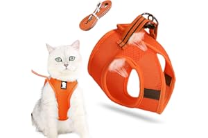 SUNSHINE SMILE Smycz dla kota z uprzężą dla kotów, uprząż dla psa, uprząż dla kota i leash, spacer