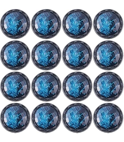 Boutons Unis Avec 4 Trous En Resine 15mm - Lot De 10 - Bleu Roi