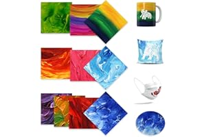 ‎LUCKIGUCK LUCKIGUCK Infusible Transfer Ink Sheets Unschmelzbare Transfer-Tintenblätter, Farb- und Mustertransferfolie (Art)