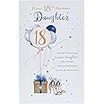 UK Greetings | 18th Birthday Card for Daughter | Happy Birthday Gifts | Her, Girls, Women | Gorgeous Design | With Envelope | 155 x 235 mm