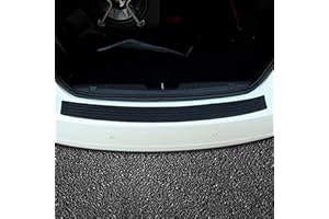 BINOSTER Car Rear Bumper Protector, Rear Bumper Guard Universal Flexible Rubber Door Sill Guard Prevent Scratches While Unloading and Loading Anti-Skid For fits most cars,Easy DIY Installation(90cm)