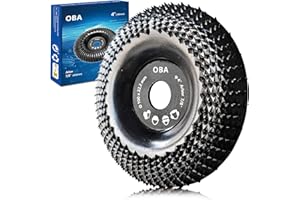 OBA Rzeźba w drewnie tarcza szlifierska 100 mm x 22,2 mm szlifierka kątowa tarcza ścierna polerowanie kształtowanie tarcza szlifierska rzeźba do polerowania