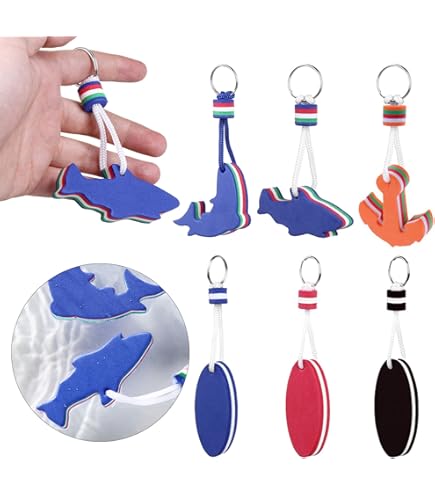 Anello Acciaio Inox 316 Portachiavi Galleggiante F Fityle Neoprene - Per Sport Acquatici Sicurezza Barca - Foto 8
