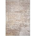 Warm Neutral Greige Abstract Living Room Area Rug Contemporary Grey Beige Elegant Stain Resistant Carpet Versatile Kitchen Island Hallway Rugs 240cm x 330cm