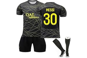 AZISEN Maglia da Calcio Bambino, 2023 2024 Set da Calcio Maglie da Allenamento Calcio Maglie Ragazzi da Calcio per Tifosi Sports T-Shirt Pantaloncini e Calzini di Calcio Bambino Maglie da Calcio Uomo
