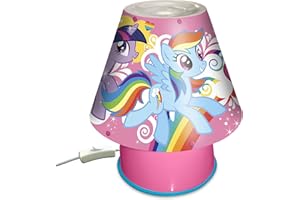 My Little Pony Rainbow Power, a fibra ottica, rosa Lampada elettrica arcobaleno rosa