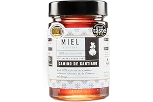 MIEL CAMINO DE SANTIAGO Miel 100% CASTAÑO España, El Bierzo, León. Envasada en frío, orgánica y cruda. Trazabilidad 100% (Castaño, 800 gr)