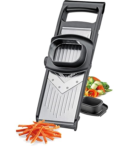 Küchenprofi VARIO-KP1310842200 Vegetable Slicer, 18/8 Stainless Steel, Transparent/White, One Size, Pack of 6