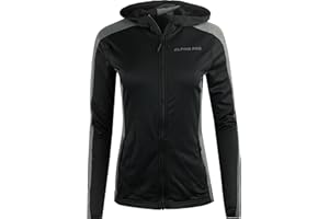 ALPINE PRO SPORTSWEAR & EQUIPMENT Alpine PRO SELEDA czarna damska bluza z kapturem, bluza z kapturem, kurtka przejściowa, kurtka sportowa, letnia kurtka wiosenna, szybkoschnąca