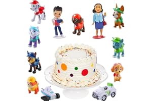 peiyee Decoracion Tarta Patrulla Canina Cumpleaños Patrulla Canina Minifiguras Tartas Accesorios para Decoración de Tartas de Fiesta