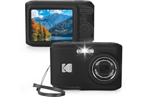 EUGOOCX Silicone Case Compatible with Kodak PIXPRO FZ45 Digital Camera, Soft Protective Cover Anti-Scratch Sleeve Jacket with Lanyard (Black)