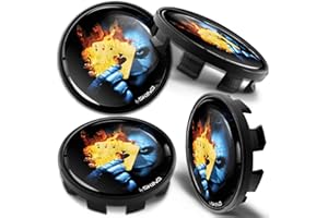 Biomar Labs 4 x 68mm Wheel Centre Alloy Hub Center Caps Hubcaps Compatible with Part Number 36136783536 Joker Poker Cards CB 21