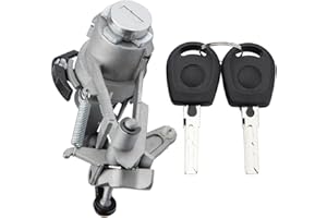 Anlseiod Cilindro de Cerradura del Portón Trasero para Golf 3/4, Caddy, Polo, Lupo, Seat Arosa 1J6827297G, Cilindro de Cerradura, Cerradura del Maletero 1J6827297C, 1J6827297D