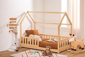 WEB2O Atmosphera - Letto capanna per bambini, in legno naturale, 80 x 160 cm (80 x 160)