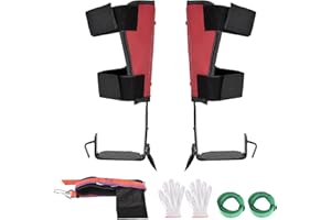 Hlieeosfcn Ensemble de Grimpeurs d'arbres,Ensemble de Pointes d'escalade d'arbre,Tree Climbing Spikes, pour Opérations à Haute Altitude Chantiers de Construction Électriques Alpinisme