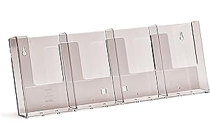 Taymar - Soporte de pared con 4 compartimentos de 1/3 A4