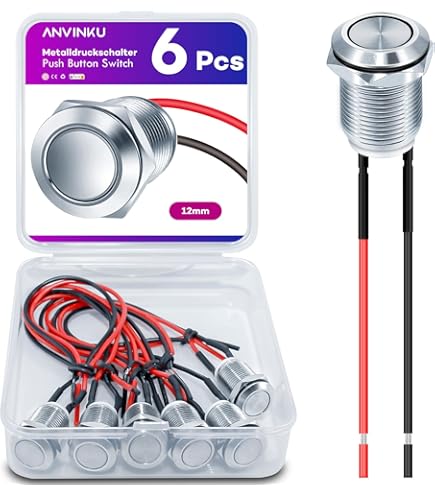 IP67 RVS drukknop / inbouwschakelaar met LED ring