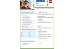 Klett Green Line 1 Bayern Klasse 5 - Auf einen Blick: Grammatik passend zum Schulbuch (Green Line. Ausgabe für Bayern ab 2017)