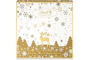 ‎LINDT Lindt Schokolade | Goldstücke Adventskalender 2025 | 156g | Adventskalender mit 24 süßen Überraschungen | festliches Schokoladen-Geschenk zur Adventszeit
