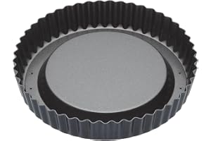 MasterClass Pajform med Non-stick, Bakform Med Upphöjd Mitt, Löstagbar Botten, Tålig Kolstål, 20 cm i Diameter