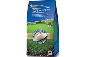 Kiepenkerl Profi-Line Premium-Nachsaatperlen, 1,5 kg, 660175 - Turbo Nachsaat Rasen, Rasensaat schnellkeimend, Rasen Reparatur Mischung, Rasensamen für Schattenrasen