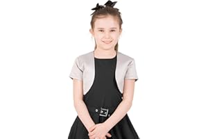 BlackButterfly Enfants Satin Manche Courte Boléro Filles