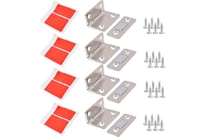 OCEUMAOA, Calamite Porta Ultra Sottile, Chiusure Magnetiche per Ante Mobili, Magnete Chiusura per Cassetti Magneti Armadio Chiusure Cucina Calamite Adesive Magnetica 4 Pezzi Argento