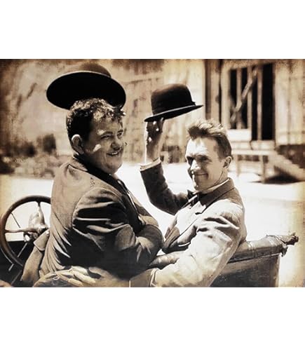 Picture Vintage Style Comics Series Stan Laurel & Oliver Hardy Picture Vintage Style Comics Series Stan Laurel & Oliver Hardy